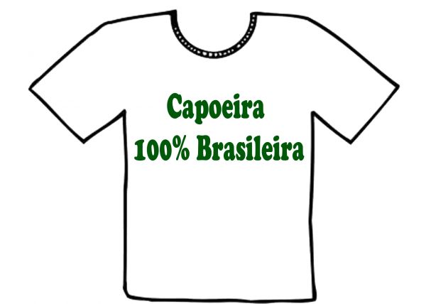 Camiseta branca com transfer